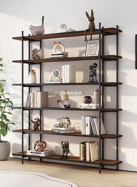 网红书架收一体靠墙架茶具落地办公室断阳台纳架子置物隔架储9744
