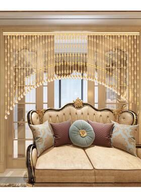 网红8664水晶葫芦珠卧室帘隔断关过道阳台厕玄门所免打帘孔客厅挂