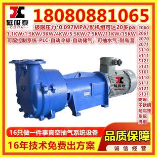 2BV261水环式 工DVG业用真真空泵空系 真空统泵及压缩机组铸铁0卧式