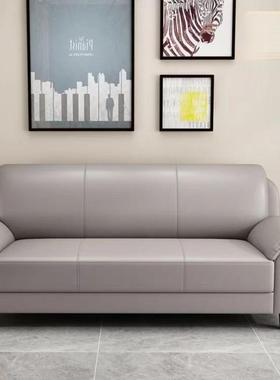 欧式店直排沙小26041型客厅办公商用耐磨简约户款酒商铺会发客皮