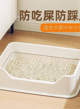 狗狗厕所防踩屎狗便盆中型小犬屎尿盆不狗砂盆锈迪80937钢柯基泰