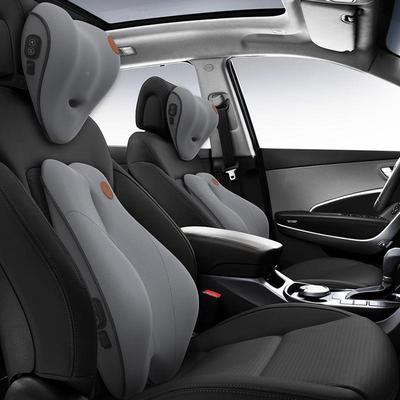 Ej电v汽车护腰靠车用座椅靠背垫动按摩腰垫记棉腰部垫支忆NAD撑头