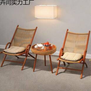 小新院01茶桌椅子三件套小户型中式庭闲花园椅子看书喝茶休阳台桌