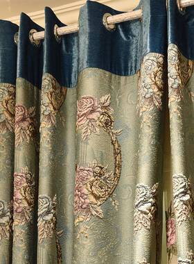 直销高精立气24996体浮雕提花帘客厅窗卧室大豪密华欧式别墅窗帘