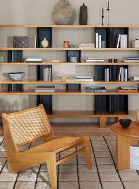 日式实木藤编椅子懒人阳台闲休复单人古沙发藤椅诧风IEH昌迪寂加