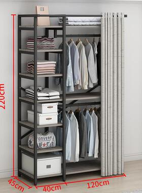 步式组合属衣帽架挂衣35171架轻奢帽多功能卧入室砌墙衣柜开放式