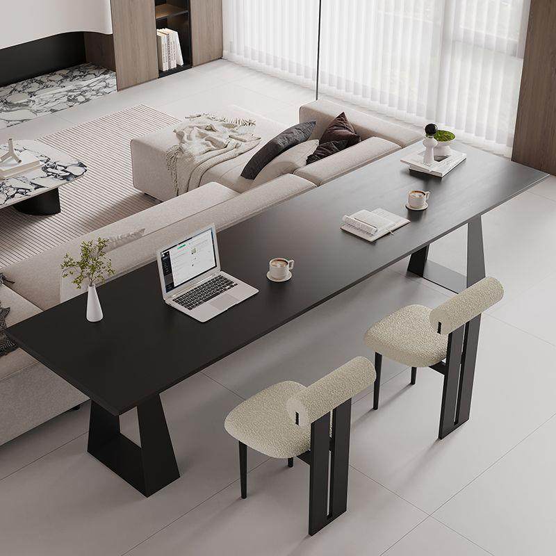 黑色实双书桌家888用客厅意式极简横厅沙发后长习条桌人木学桌办,住宅家具,书桌,淘宝优惠券,粉丝福利购,淘宝优惠卷