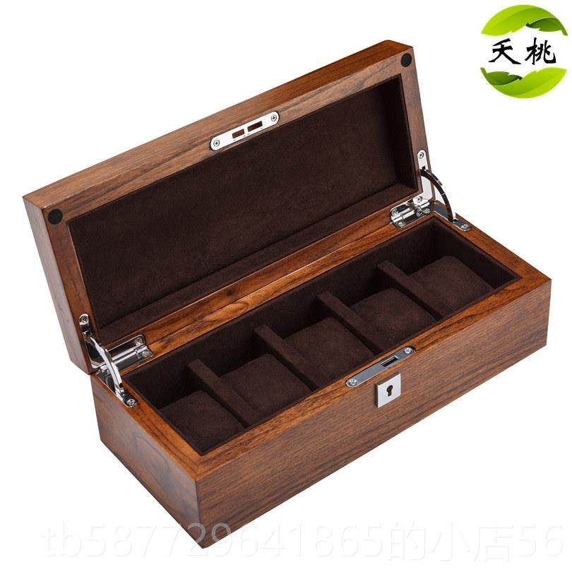 正品品夭桃展（饰）榆木紫榆纯实木质表盒五手只装机械表示收藏收,饰品/流行首饰/时尚饰品新,首饰盒,淘宝优惠券,粉丝福利购,淘宝优惠卷