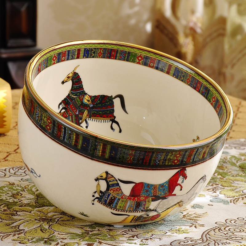 欧式桌面垃圾桶小号陶瓷创意桌上迷你家用无盖卫生间客厅茶几摆件