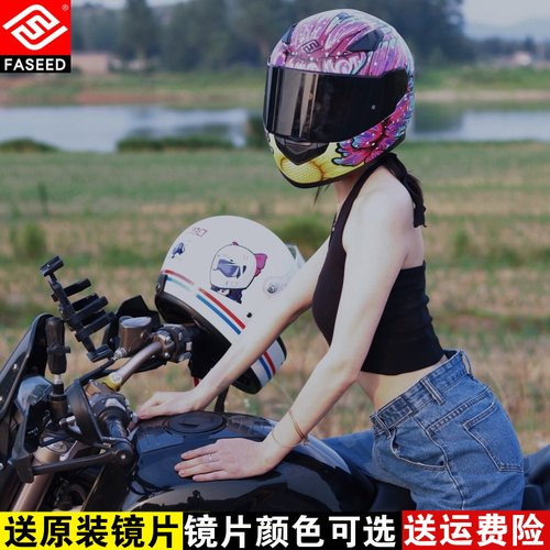 FASEED摩托车头盔女3C男骑行816四季个性酷冬季防雾电动机车全盔