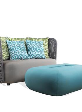 户外休闲绳编单沙发墅CF2804-C庭院家台具花园别露天室外阳简约绳