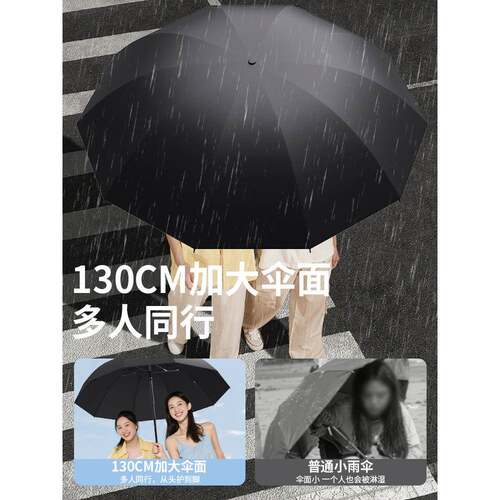 大雨伞双固人加大加厚号加男士晴713雨两用女抗风暴雨2折叠遮阳伞