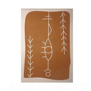 高档客厅垫沙发系简约地毯卧n室is风床边小地毯可睡可坐房日间床