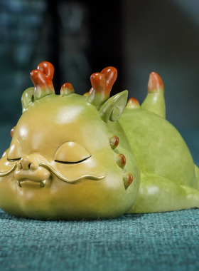 黄铜桌面摆件《吉祥龙》家居文创饰品铜工艺品龙年吉祥物新年送礼