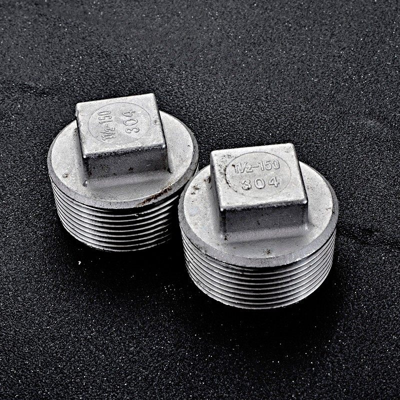 304不锈钢堵头/不锈钢丝堵/丝扣堵头/塞头闷头/外丝管堵DN15 20