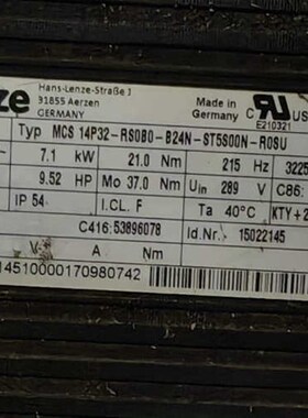 伦茨伺服电机MCS 14P32-RS0B0-B24N-ST5