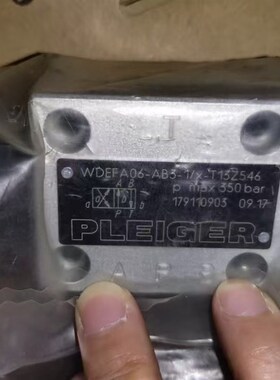 Pleiger普莱格电磁阀+++WDEFA06-AB3-1/x-T13Z546+PLEIGER电磁阀