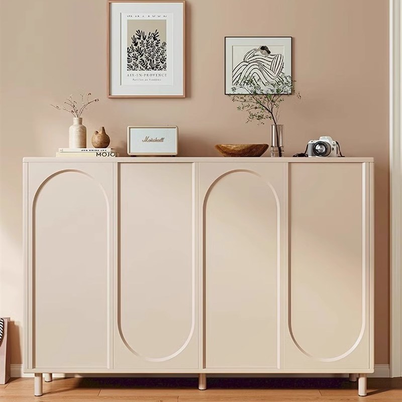 奶油风斗柜卧室置物柜床尾柜客厅靠墙储物柜简约现代收纳柜五斗柜