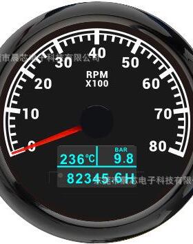 现货转速表5mm装汽车8k转CX8095速8表转改仪速水温油压多功能表