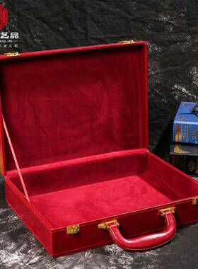 厂交家定制箱交房盒ODJ高档皮盒交房箱交房钥匙箱业主t付盒