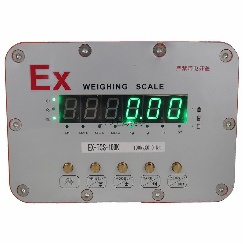 EX-TCS隔爆型防爆称重仪表0-10t绿字红字显示防爆表头称重显示器