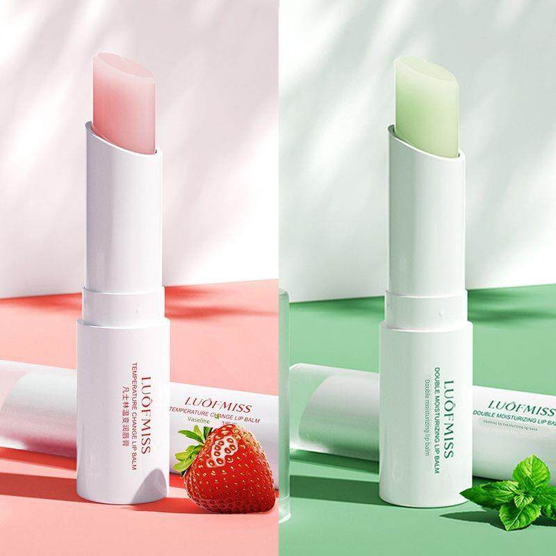 凡士林润唇膏水蜜桃保湿补水滋润防干裂唇膜唇油温变色学生男女