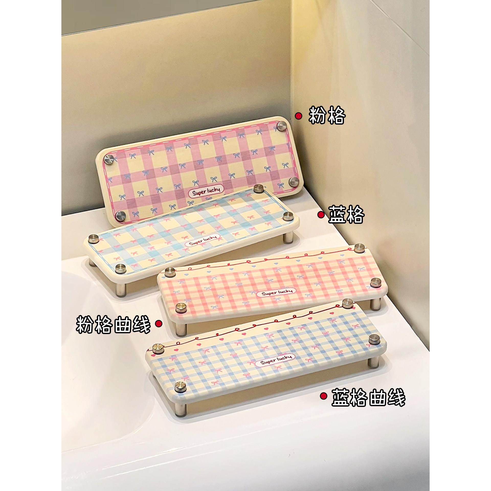 洗手台面硅藻泥吸水垫速干牙刷洗漱口沥水架收纳垫卫生间置物架