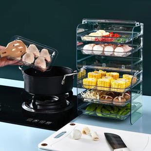 日本进口厨房备盘子子多层收纳叠加火锅配盘子多功能家用餐盘托盘