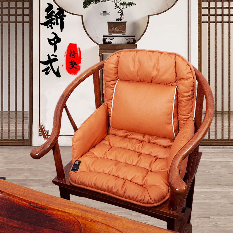 新中式红木椅沙发坐垫垫椅座垫茶一体太师椅圈椅靠垫官帽新疆包邮