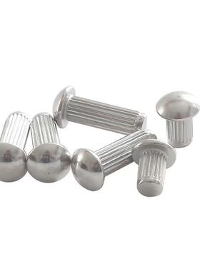 4不锈钢标牌铆钉3实心铆钉UJA钉不锈0钢圆头直纹不锈钢铆螺丝