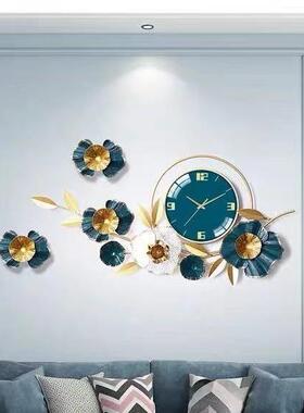 钟GSU表挂钟客厅家用时装尚创意代约饰艺术轻奢风北欧式现挂墙时