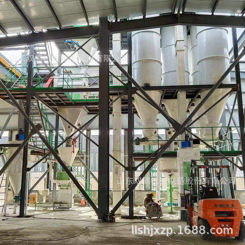 大型预混饲料加工设备畜禽养殖核心添加剂设备找山东双鹤机械