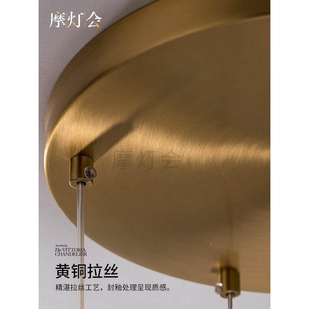 灯会款摩厅灯2023新圆餐桌餐法式吧台灯网红787设计师轻奢岛台吊