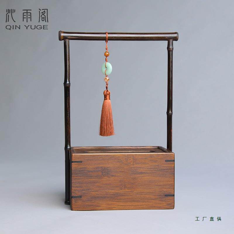 实木纸巾装纳盒家用985客厅创意抽纸盒茶桌新中式复古摆件饰纸巾
