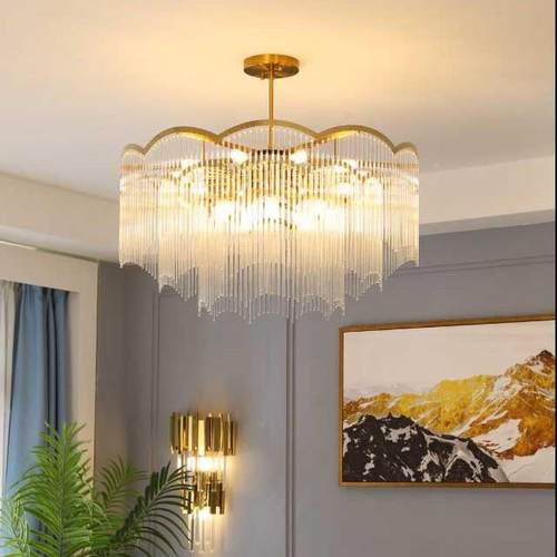 现821代简法式美约式LED水餐晶餐厅别墅店售楼部厅灯酒具