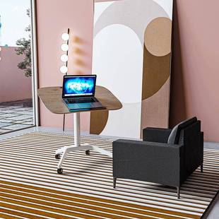 奥美丽可翻折叠移动降662转桌气动气泵桌桌边升架批量支出货