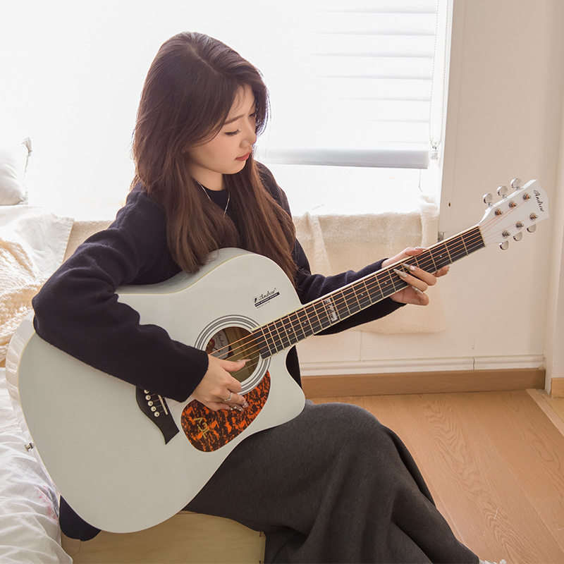 安德鲁单板41寸民谣吉他guitar初学者新手入门D21WH