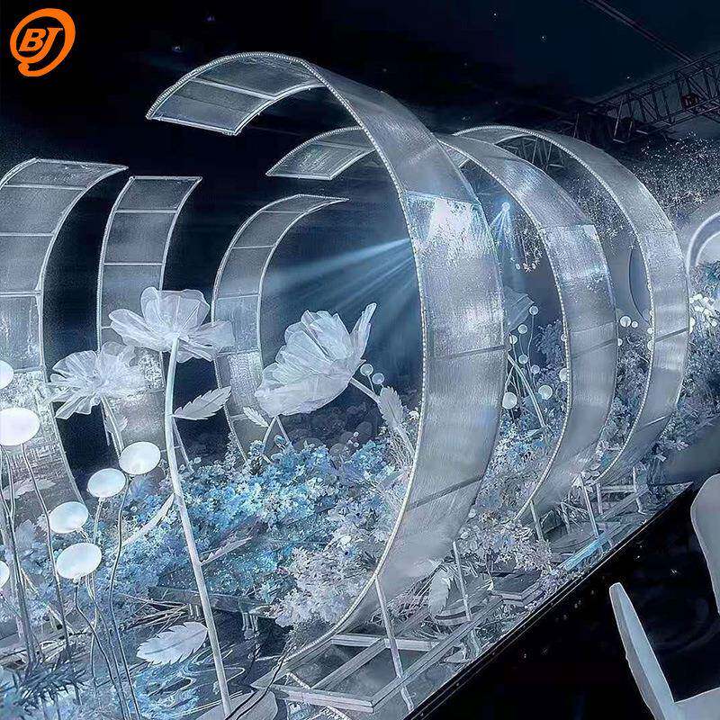 发门光铁艺拱BJ1755门可拆婚庆用道具超大阳光板拱形户外草坪婚礼