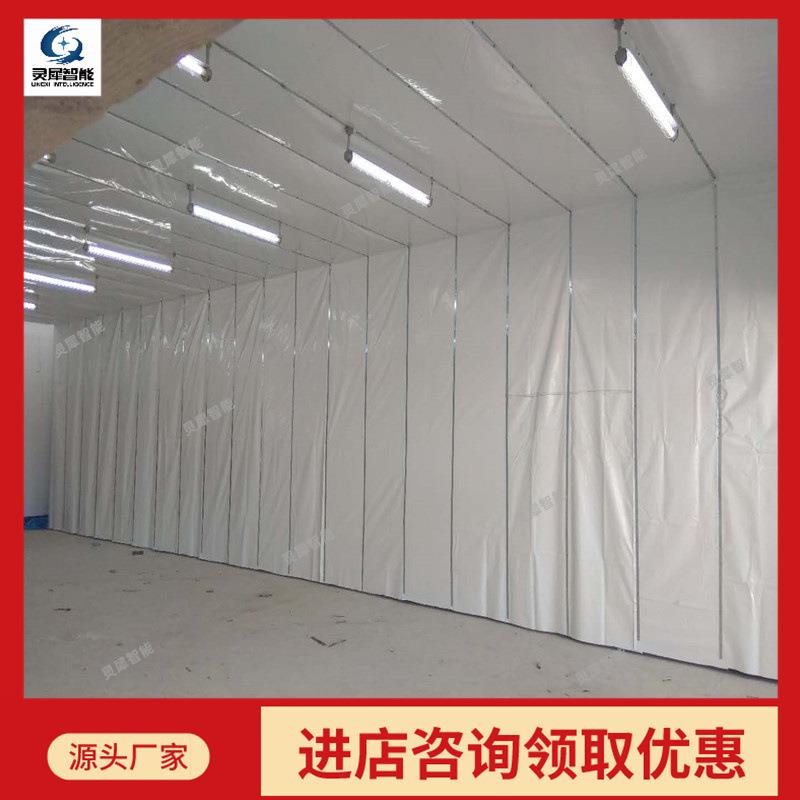 犀供动全压式喷式可伸缩喷漆房充足可货伸缩移动灵式面漆移房