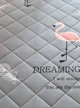 2204舒新款缓气舒适磨毛印花款学DZF磨毛生寝透室床垫3cm左右