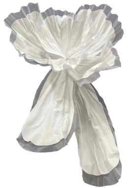 新款加影纱尾大蝶泡沫花真丝大型手工花纸婚礼背景装饰摄DTW001舞