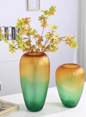 轻现代瓶手L39SK工吹奢玻璃花摆件客厅瓶插花玄关电视柜创意简约