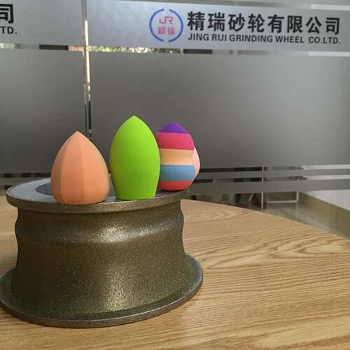 直销粉石扑电轮镀QHC金刚砂棉化妆形状模型砂轮