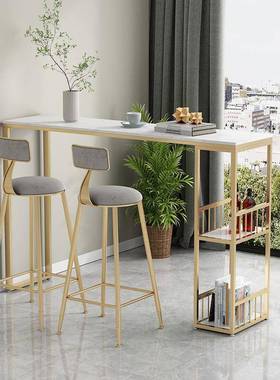 轻奢窗客岩板吧台餐桌一体现代台家用小户型厅隔断靠柜阳高脚NNU