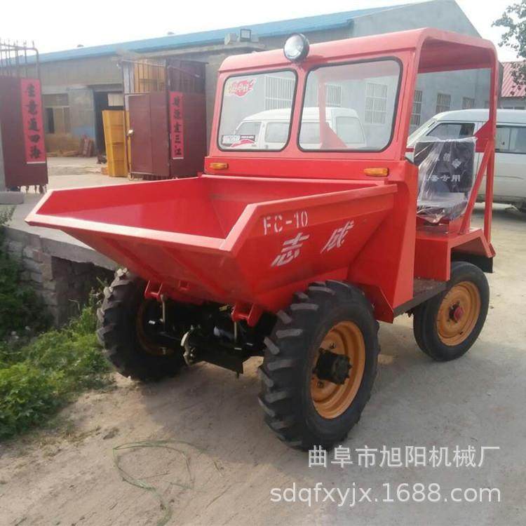 FC10矿用柴油理翻斗车养469殖场粪便清料运输车加厚斗-四轮自卸车