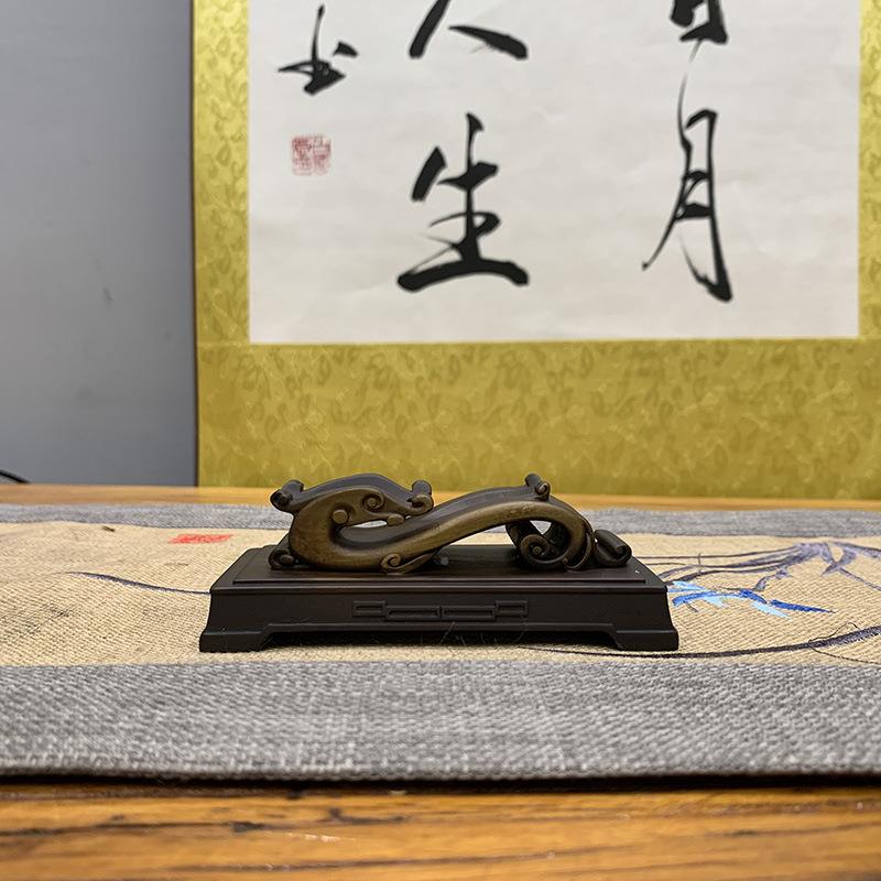 龙底座艺术创意通用仿实木72751224脂树摆放托蛟盘头奇石底座摆石