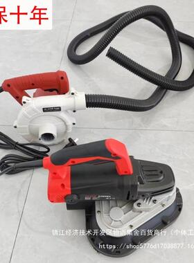 翻手持三头无尘打磨机地坪研48288磨边混凝土墙面地面机磨新腻子