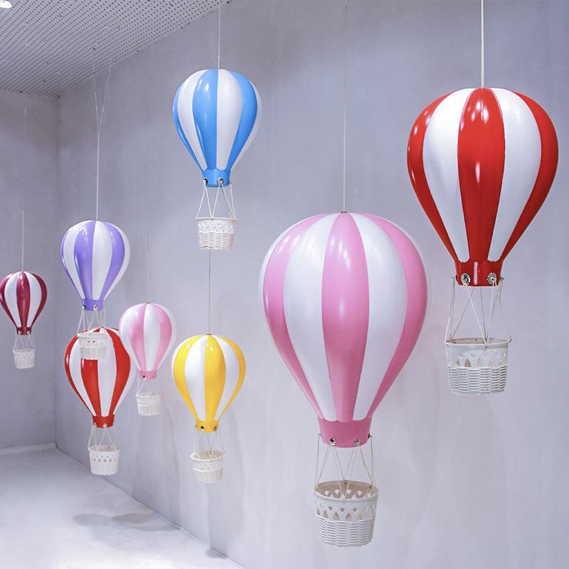 圣QWF节装饰道塑诞热气球吊饰夏季美陈料汽车4s店展厅布置创具意
