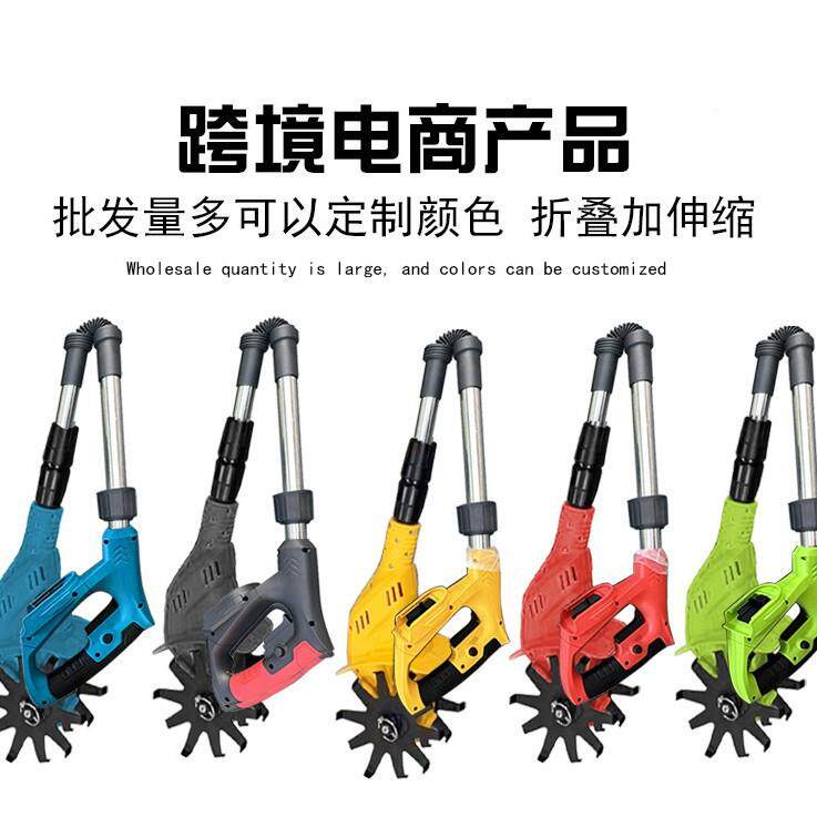 手持NDO款21用V锂电微耕机松机头农翻土家用小土型电动锄旋耕机