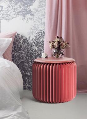 省空间折凳子叠创意时尚矮家用圆凳茶几餐凳厅小客板凳待客ST01-2